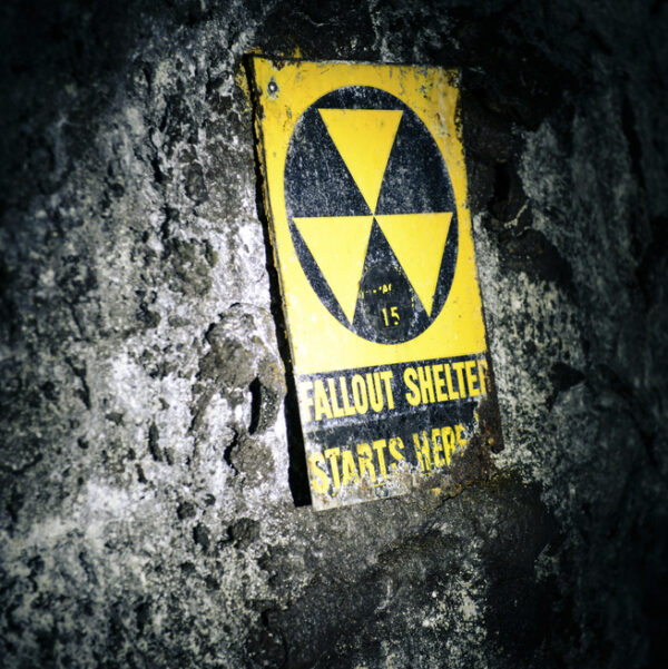 fallout shelter sign - deposit photos